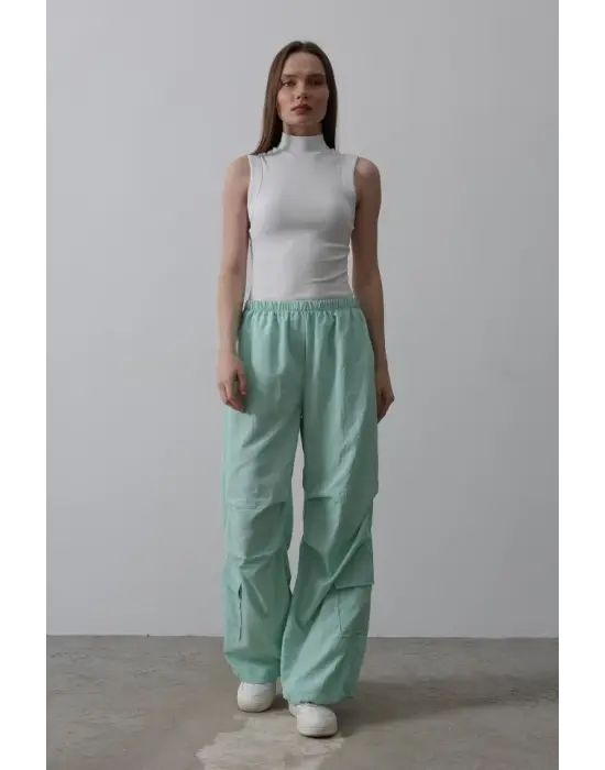 Paraşüt Cargo Pantolon - Mint