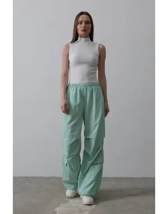 Paraşüt Cargo Pantolon - Mint