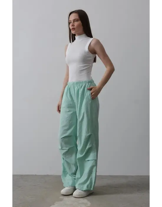 Paraşüt Cargo Pantolon - Mint
