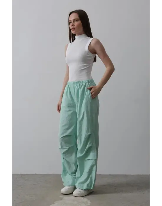 Paraşüt Cargo Pantolon - Mint