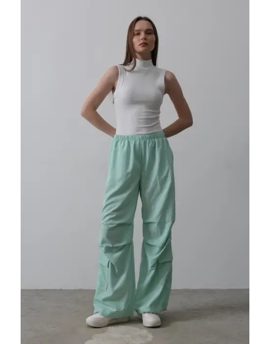 Paraşüt Cargo Pantolon - Mint