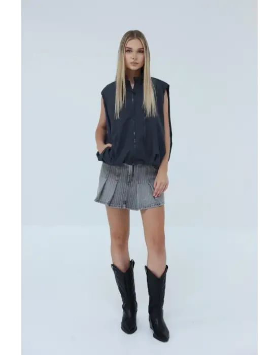 Omarı Hafif ve Dayanıklı Yelek - Antrasit