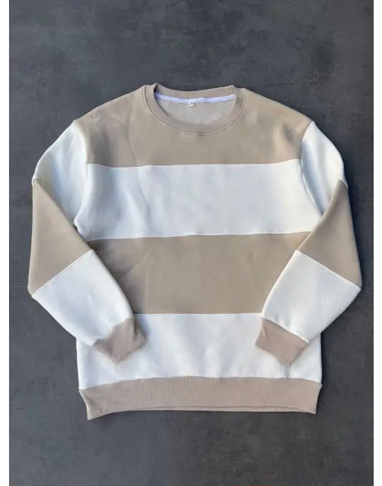 Omarı Modern Ve Şık Parçalı Sweatshirt