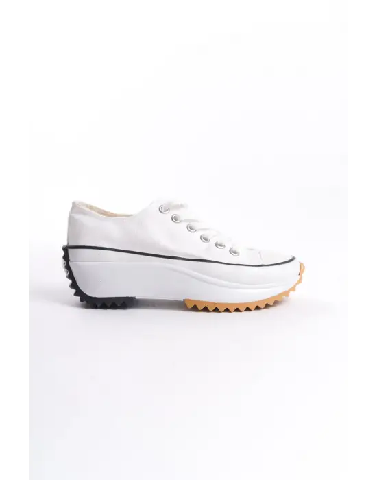 Sportif Rahat Tabanlı Beyaz Bayan Ayakkabı