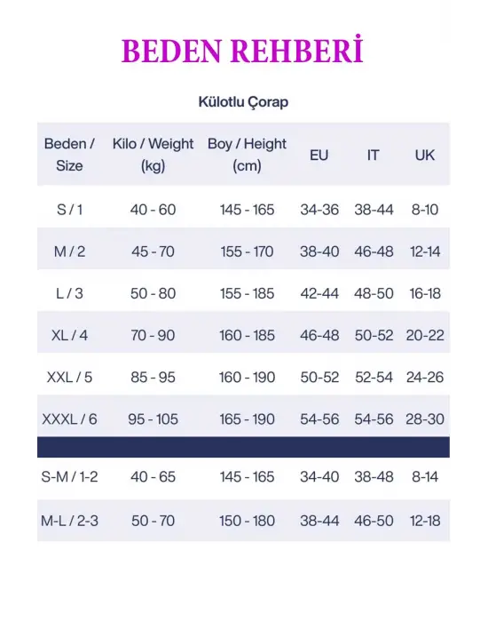 Omarı Parlak F Likralı Külotlu Çorap Seti