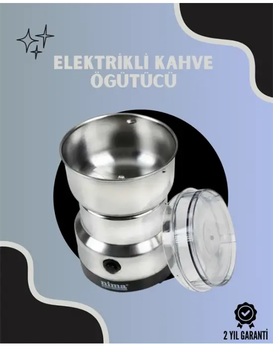Paslanmaz Çelik Kahve Değirmeni | Düşük Gürültü, Yüksek Devir, Fındık Ve Tahıl İçin Uygun