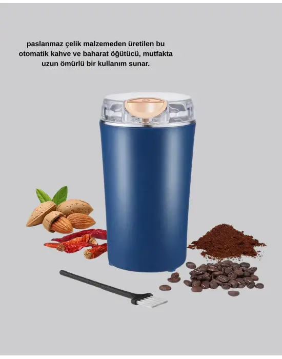 Paslanmaz Çelik Kahve Ve Baharat Öğütücü – Otomatik Mekanizma
