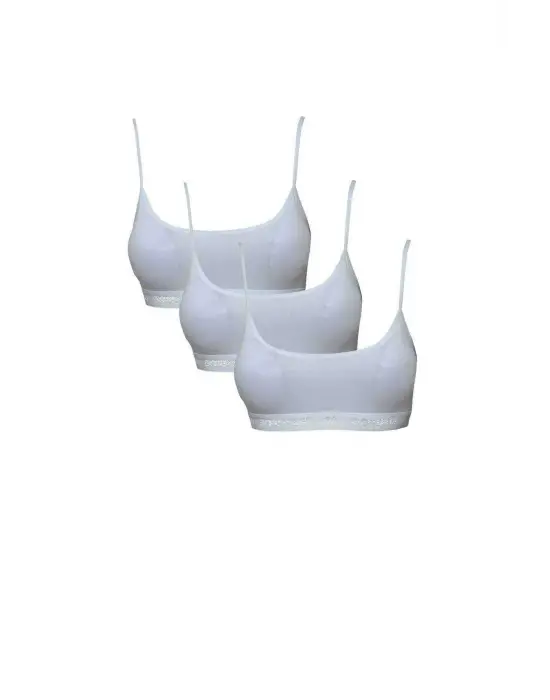 Modern İp Askılı Beyaz Büstiyer