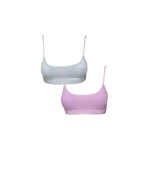 Omarı Pedli İp Askılı Yumuşak Sütyen Seti