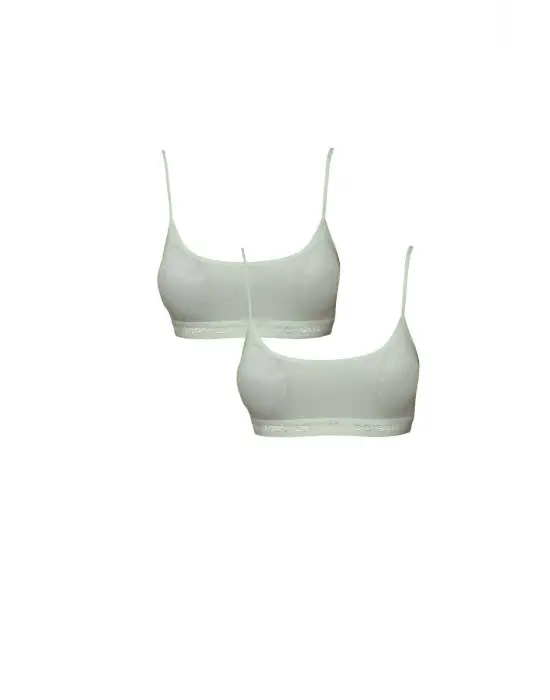 Çarpıcı İp Askılı Krem Büstiyer