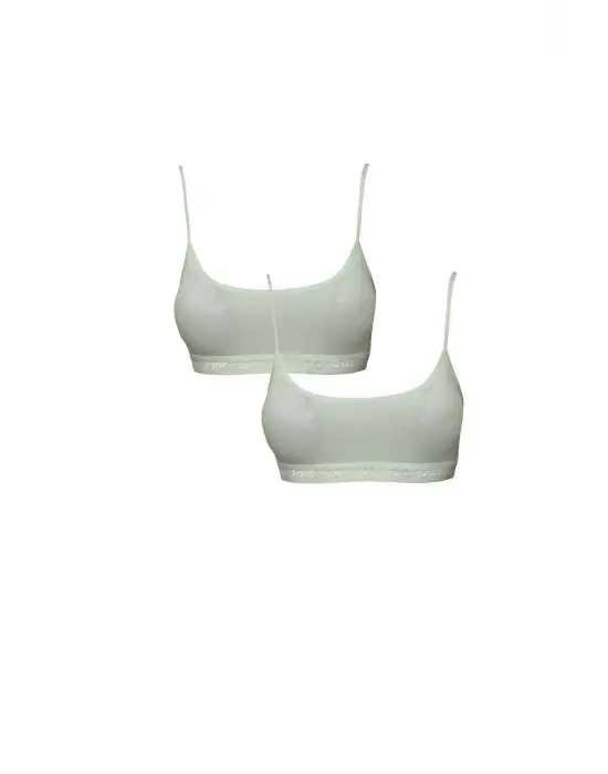 Omarı İpli Askılı Krem Büstiyer Seti