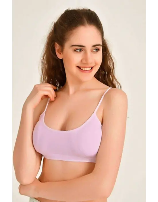 Pedli İp Askılı Pembe ve Ten Rengi Büstiyer 2 adet