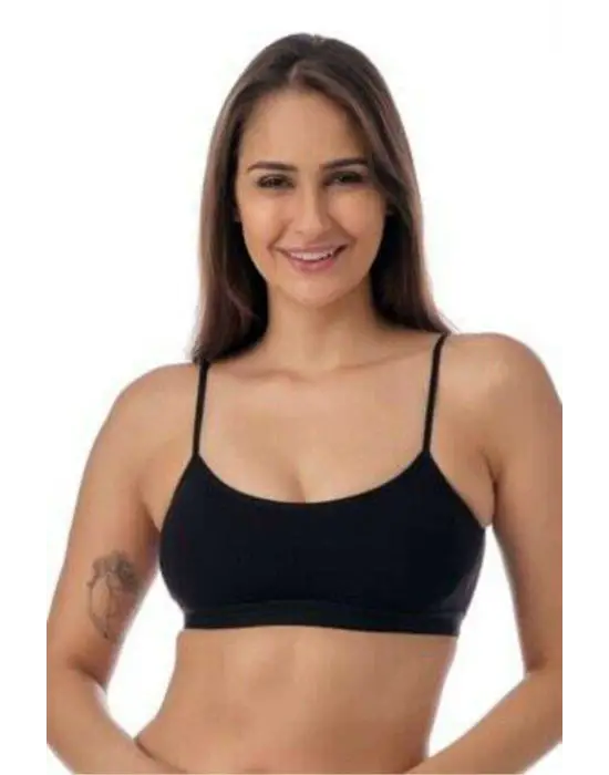 Omarı İp Askılı Gri ve Siyah Pedli Büstiyer Seti