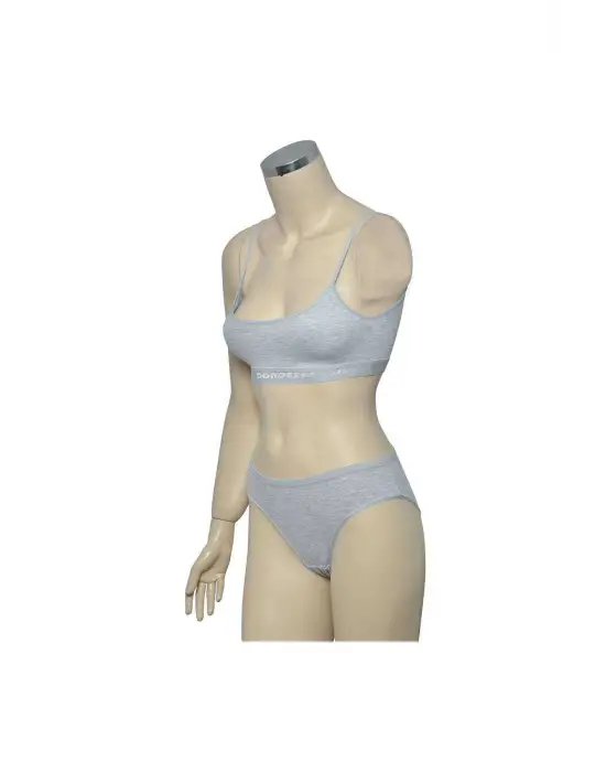 Modern İp Askılı Yarım Atlet Büstiyer Takım