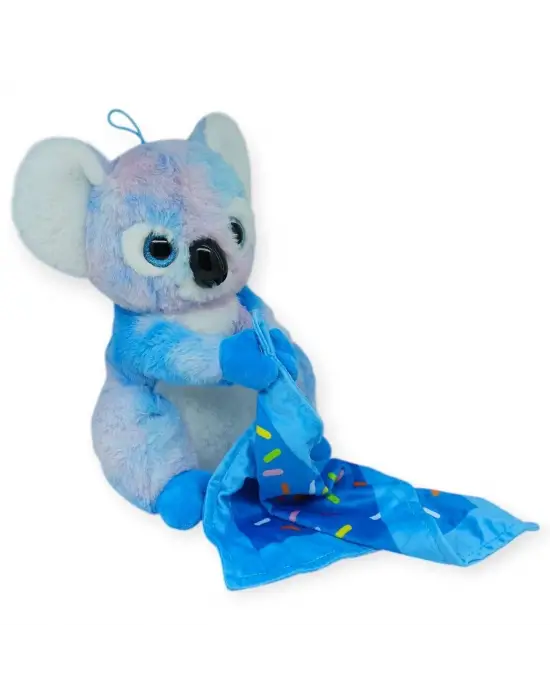 Peluş Battaniyeli Koala 30 cm - Mavi