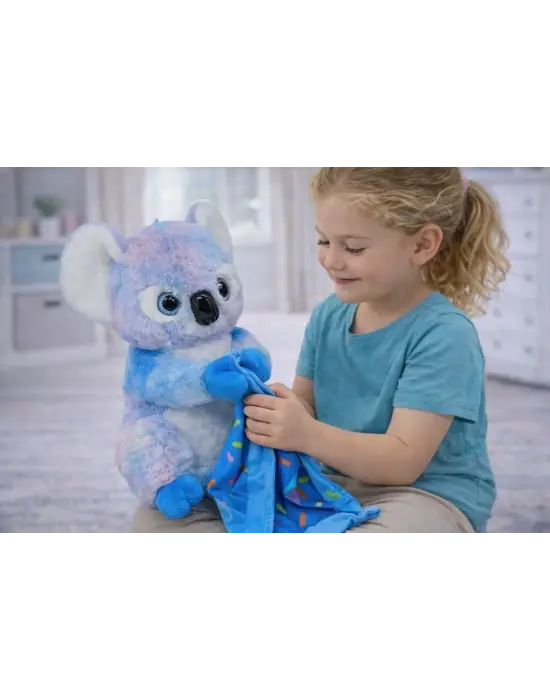 Peluş Battaniyeli Koala 30 cm - Mavi