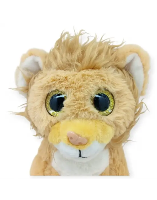 Peluş Cam Gözlü Hayvanlar 25 cm - Aslan