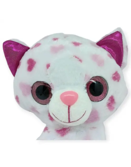 Peluş Cam Gözlü Hayvanlar 25 cm - Kedi