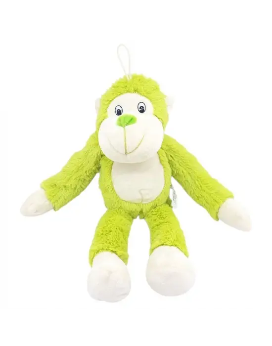 Peluş Maymun 40 cm - Yumuşak Peluş - G5501 - Yeşil