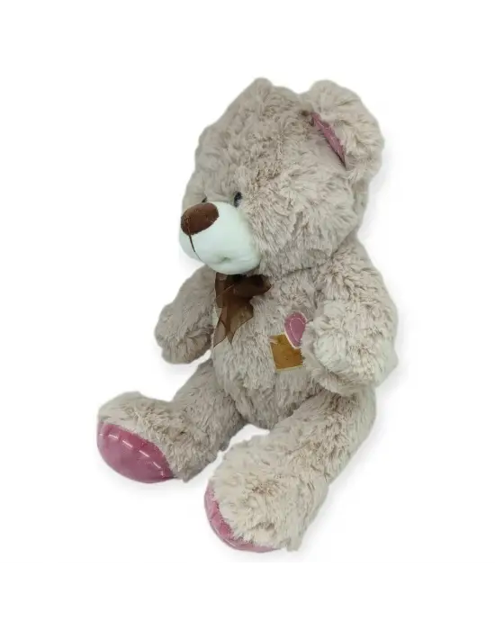 Peluş Papyonlu Ayıcık 40 cm - Kahverengi