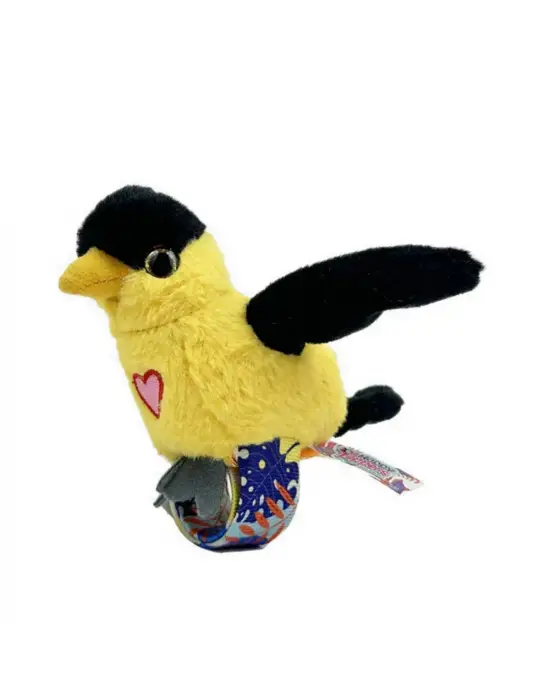 Peluş Ses Tekrarlı Hayvan Bileklik Aksesuar - Saka Kuşu