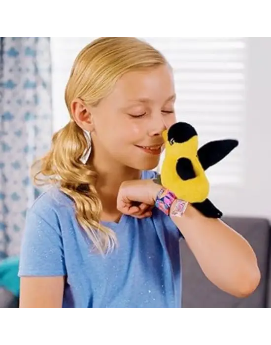 Peluş Ses Tekrarlı Hayvan Bileklik Aksesuar - Saka Kuşu