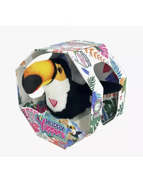 Peluş Ses Tekrarlı Hayvan Bileklik Aksesuar - Tukan Kuşu