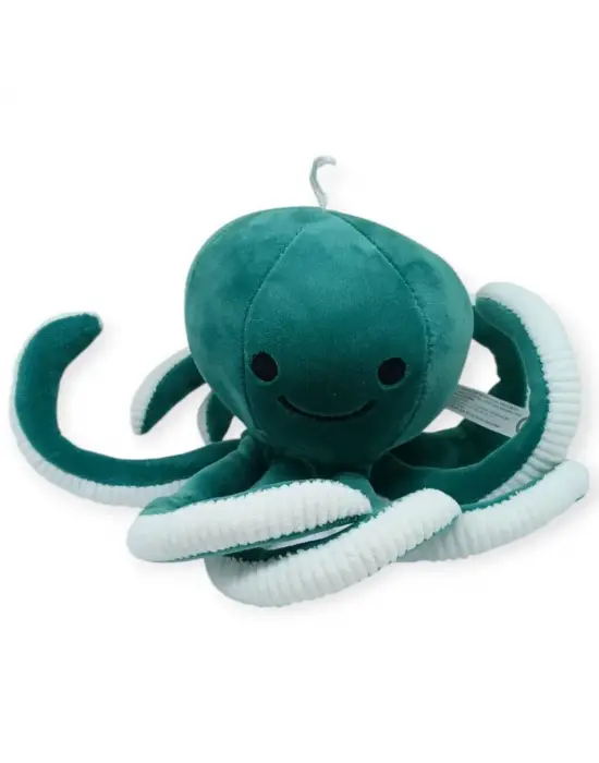 Peluş Sevimli Ahtapot 30 cm - Yeşil