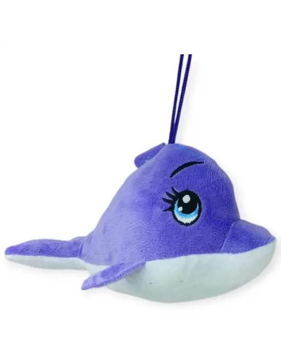 Peluş Sevimli Hayvanlar 20 cm - Mor Yunus