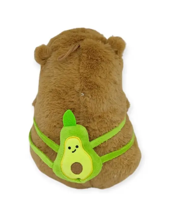 Peluş Sevimli Hayvanlar 25 cm - Kapibara Ananas Çantalı