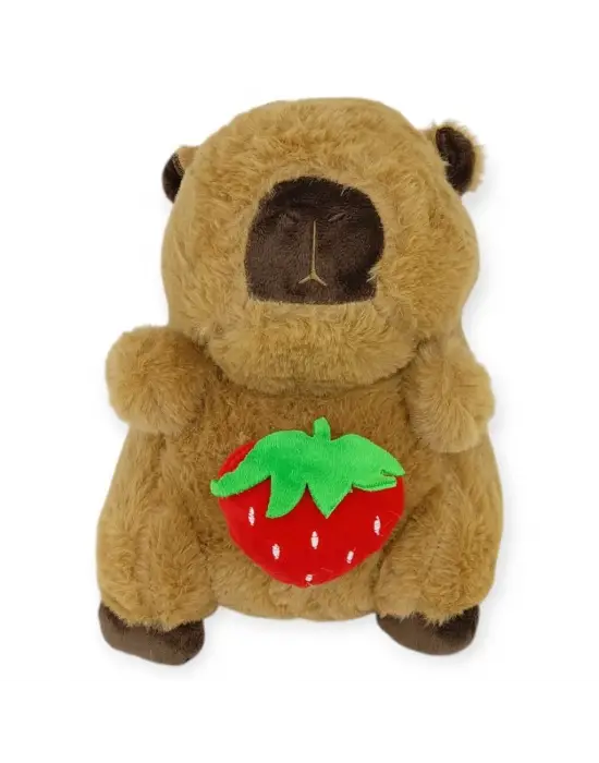 Peluş Sevimli Hayvanlar 25 cm - Kapibara Çilek