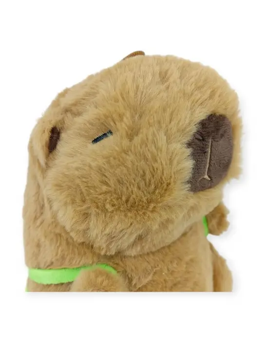 Peluş Sevimli Hayvanlar 25 cm - Kapibara Kaplumbağa Çantalı