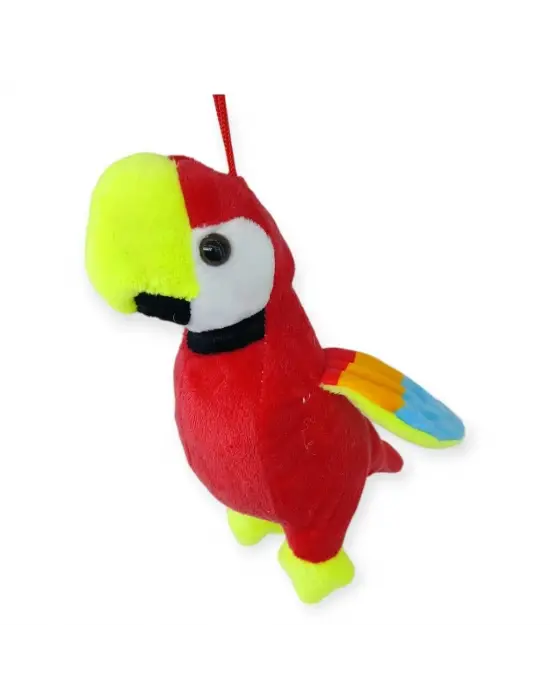 Peluş Sevimli Hayvanlar 25 cm - Kırmızı Papağan