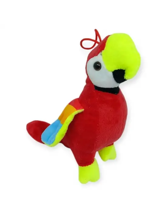 Peluş Sevimli Hayvanlar 25 cm - Kırmızı Papağan