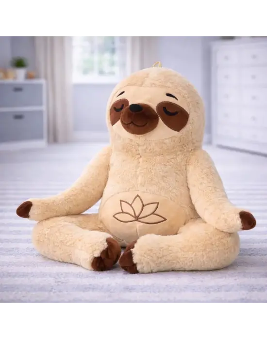 Peluş Yogacı Tembel Hayvan 40 cm - Kahverengi