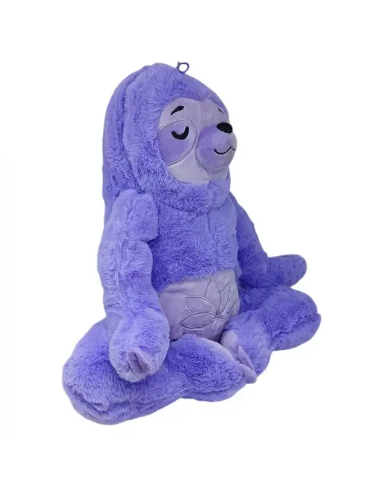 Peluş Yogacı Tembel Hayvan 40 cm - Mor