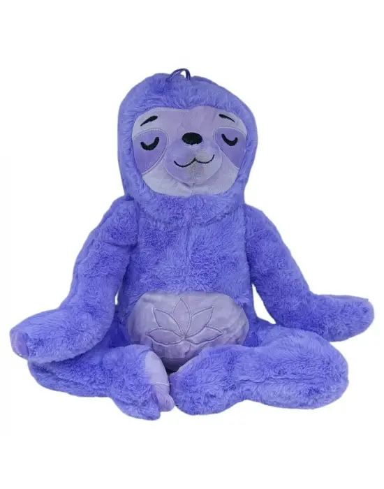 Peluş Yogacı Tembel Hayvan 40 cm - Mor