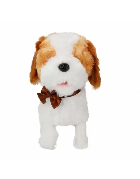 Peluş Yürüyen Sesli Köpek Latte  - FT-B023