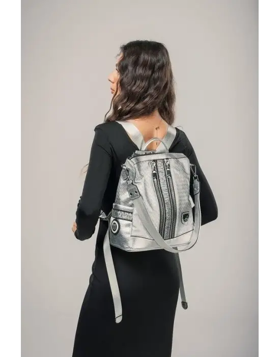 Pely Gri Cilt Kol Ve Sırt Çantası