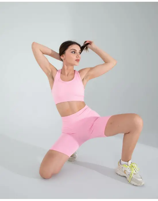 Trend Biker Tayt Crop Takım