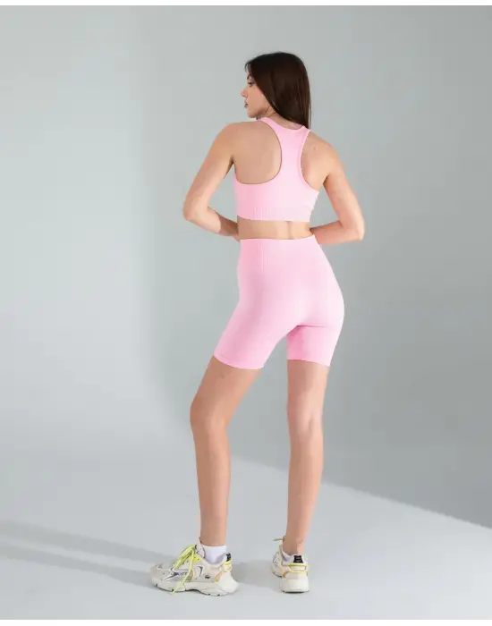 Trend Biker Tayt Crop Takım