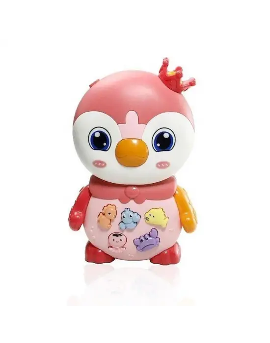 Penguen Eğitici Bebek Piyanosu - Pembe