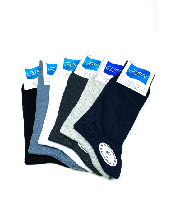 Omarı Yazlık Erkek Çorap Takviyeli Dikişsiz 6 Çift