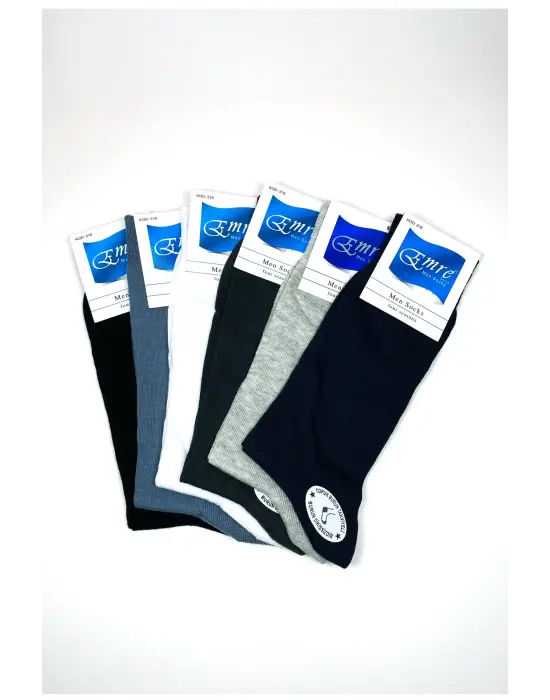 Omarı Yazlık Erkek Çorap Takviyeli Dikişsiz 6 Çift