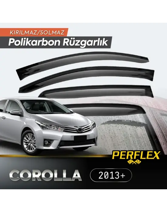 Perflex Polikarbon Kırılmaz Rüzgarlık V2 Mugen Toyota Corolla 2013+