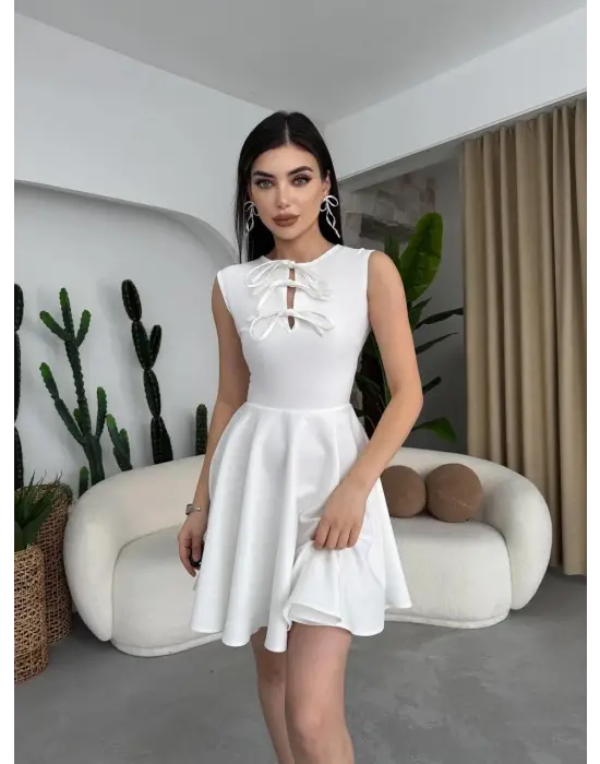 Perp Fiyonk Detaylı Elbise