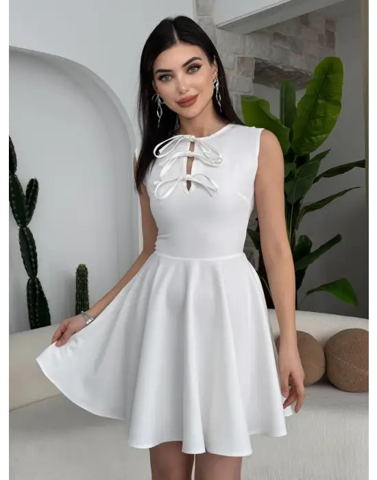 Perp Fiyonk Detaylı Elbise