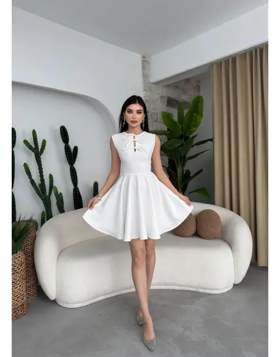 Perp Fiyonk Detaylı Elbise