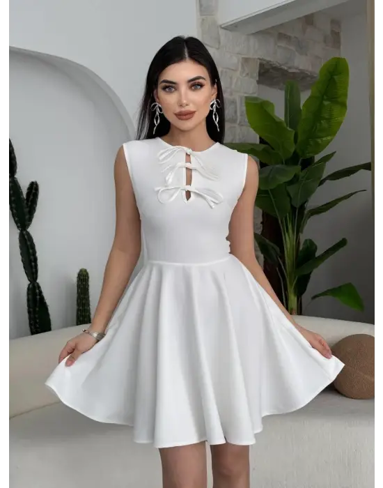 Perp Fiyonk Detaylı Elbise