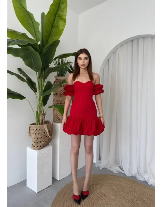 Peyda Straplez Elbise